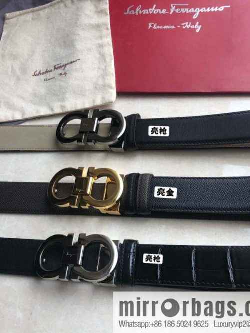 Ferragamo Ferragamo, Classic Eternal Counter Version Board Buckle Belt 3.5cm