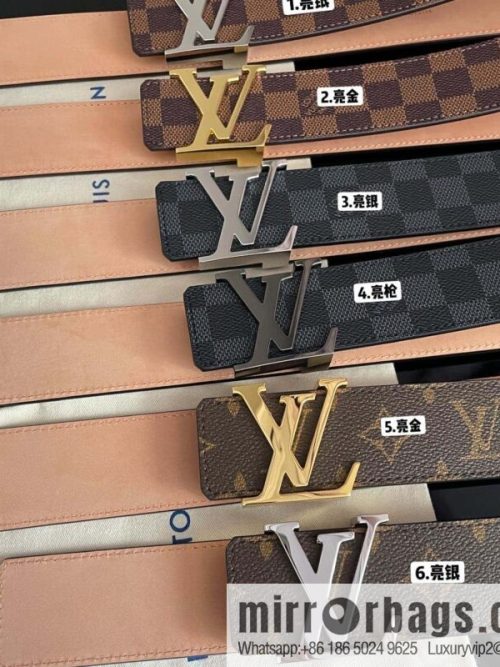 LV signature letter metal buckle belt M9808/M9608/M9610