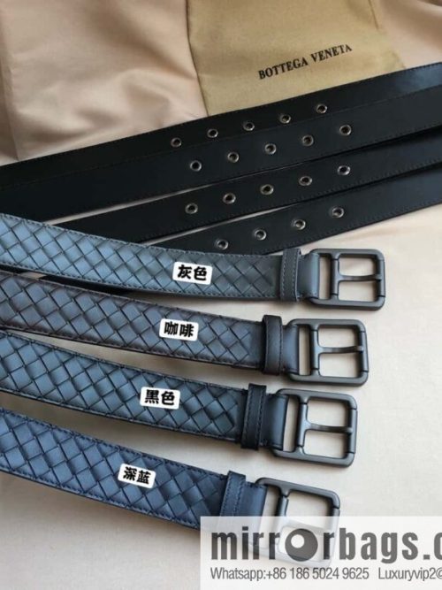 Bottega Veneta Butterfly Home, first layer of cowhide woven, pin buckle design 3.5cm belt