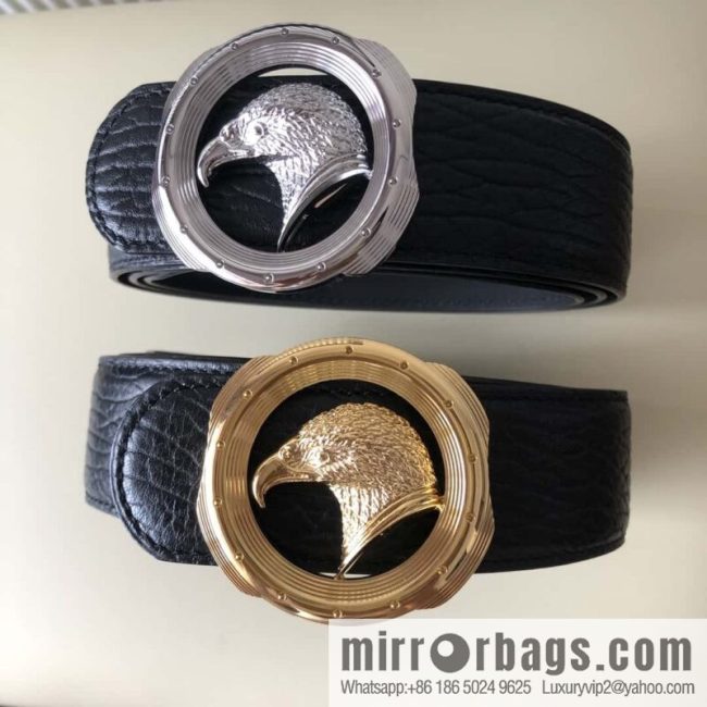 Stefano Ricci Stephen, Eagle Head Metal Buckle 3.8cm First Cowhide Belt