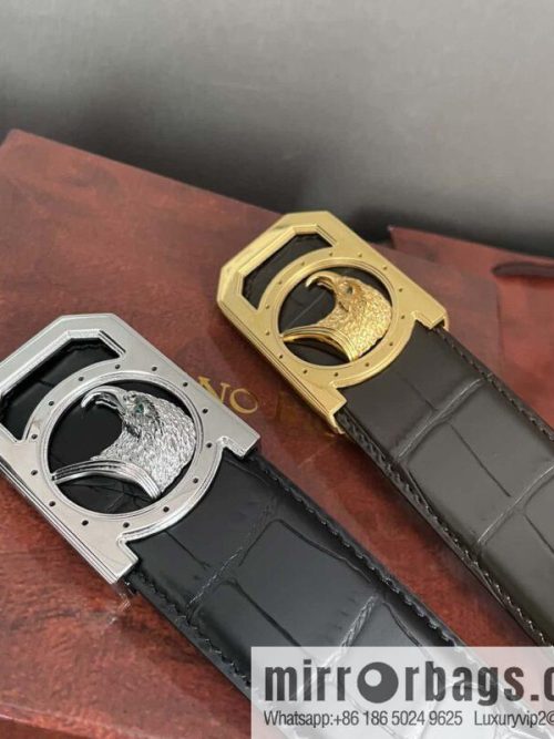 Stefano Ricci Stephen, Eagle Head Metal Buckle, Alligator Belt 3.8cm