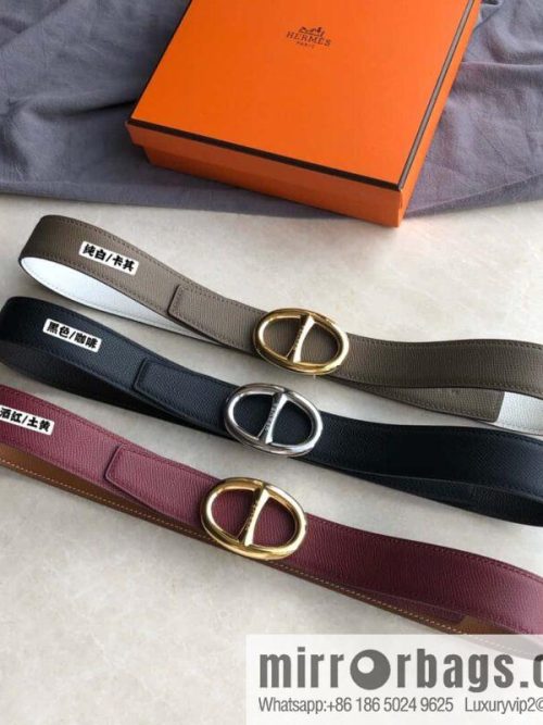 Hermes, Stainless Steel Japanese Buckle & Double-Sided Palm Belt 32mm