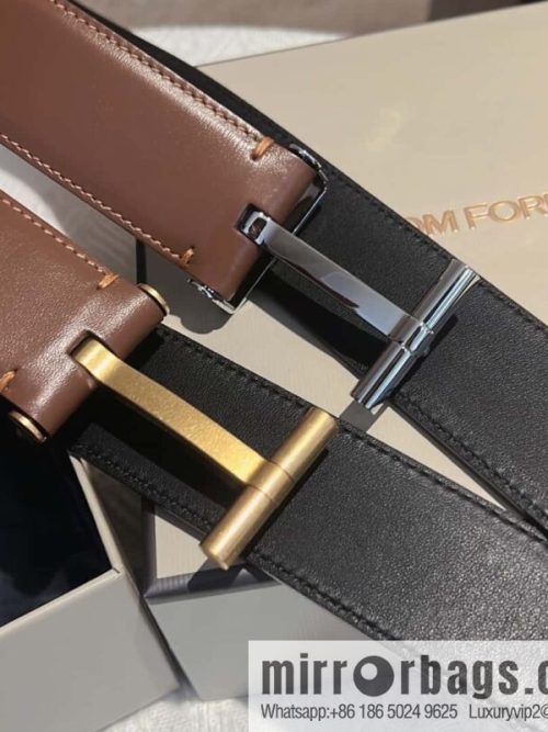 TOMFORD Tom Ford Men\'s T-Buckle Double-Sided Belt 4.0cm