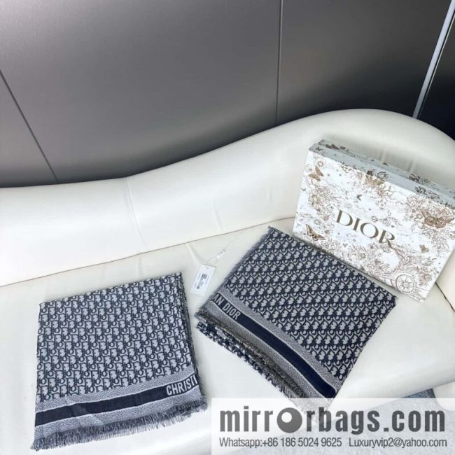 DIOR Classic Letter Jacquard Shawl