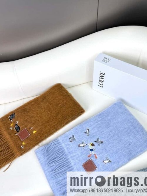 LOEWE SunaFujita joint mohair scarf