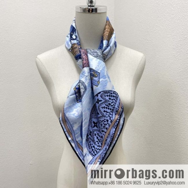 LV Up and Away Silk Scarf