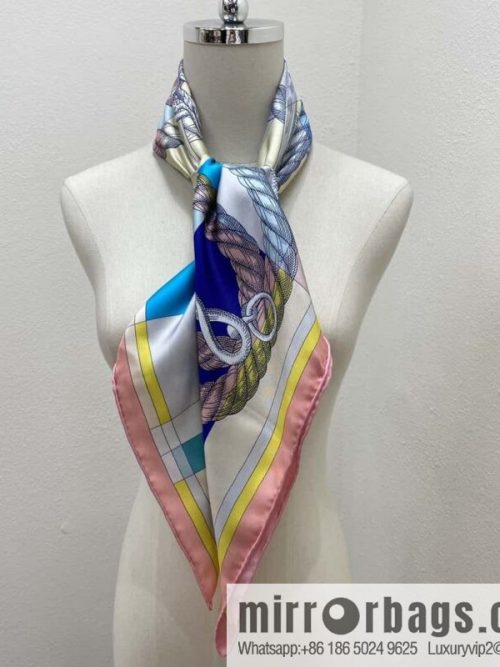 HERMES \"Horse Rider\" double-sided, silk scarf