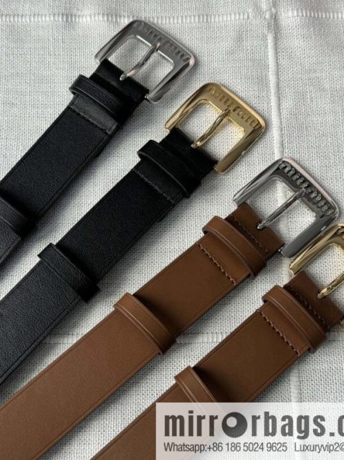 Miumiu double-sided first-layer cowhide belt 3.0CM
