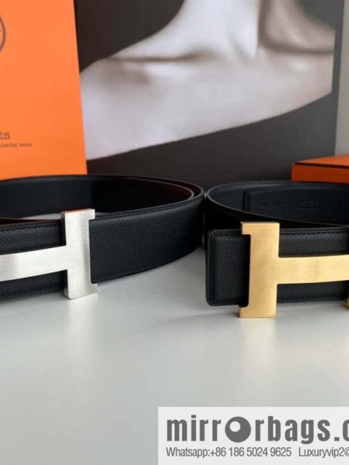 Hermes Hermes, solder joint metal buckle men\'s belt 4.2cm