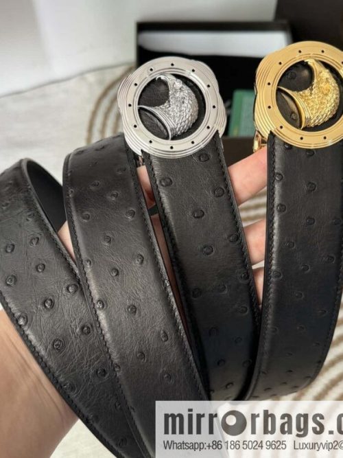 Stefano Ricci, South African ostrich leather belt