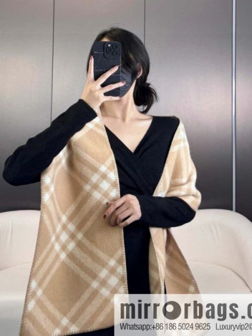 The latest Burberry cashmere wool-blend scarf for 2024