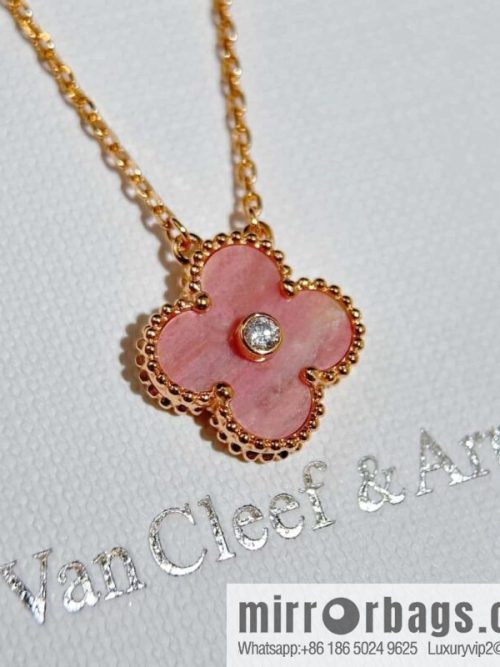 ❗️New ❗️ ☀️ Van Cleef & Arpels Natural Rose Greystone Necklace