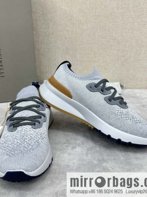 💋💍BC New Brunello Cucinell * Color Mix Knitted Low Top Sneakers
