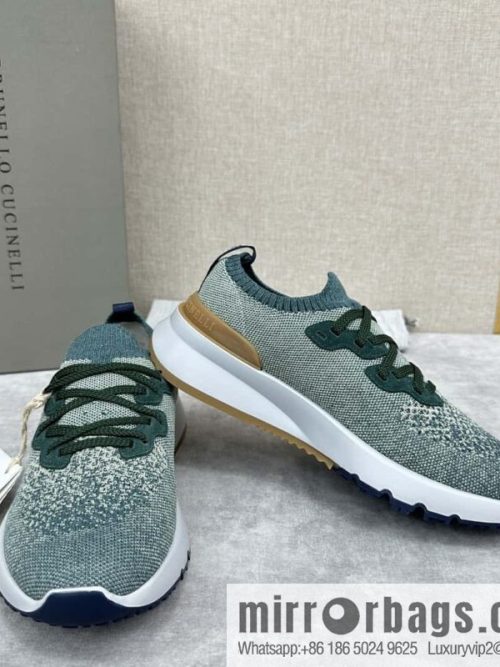 💋💍BC New Brunello Cucinell * Color Mix Knitted Low Top Sneakers