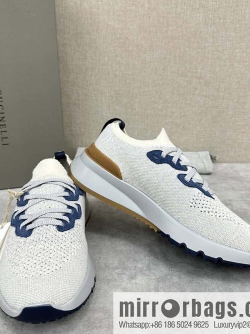 💋💍BC New Brunello Cucinell * Color Mix Knitted Low Top Sneakers