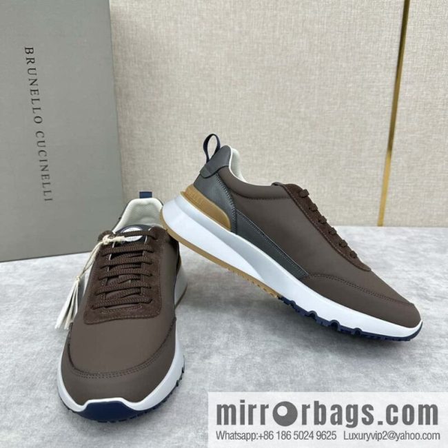 💋💍BC New Brunello Cucinell * Color Mix Knitted Low Top Sneakers