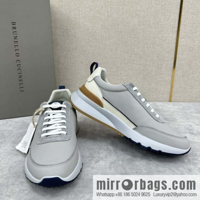 💋💍BC New Brunello Cucinell * Color Mix Knitted Low Top Sneakers