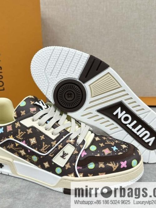 💋💍L new TRAINER sports shoes series 1ACXAZ LV TRAINER sports shoes
