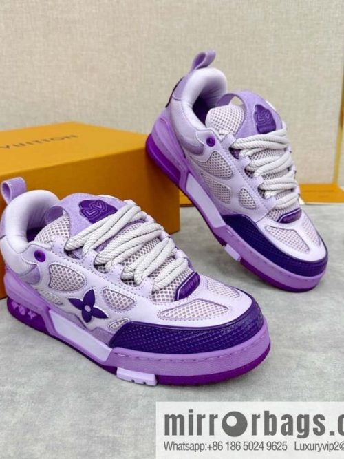 💋💍L home new products L * V SKATE washing gradual change sports shoes series 1ACQML new LV SKATE sports shoes of the season