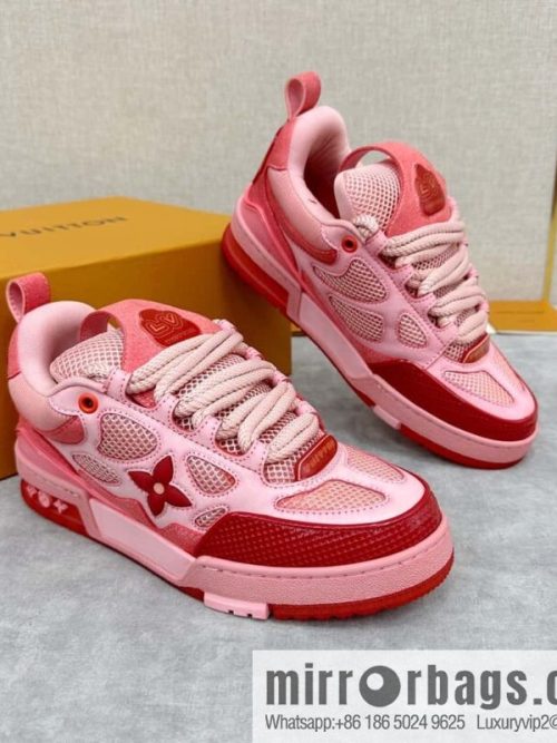 💋💍L home new products L * V SKATE washing gradual change sports shoes series 1ACQML new LV SKATE sports shoes of the season