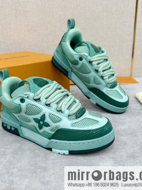 💋💍L home new products L * V SKATE washing gradual change sports shoes series 1ACQML new LV SKATE sports shoes of the season