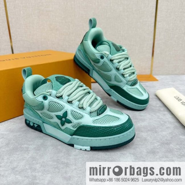 💋💍L home new products L * V SKATE washing gradual change sports shoes series 1ACQML new LV SKATE sports shoes of the season