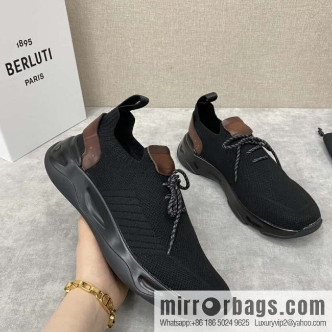 💋💍Berlut\'s new Shadow fly-knit sneakers