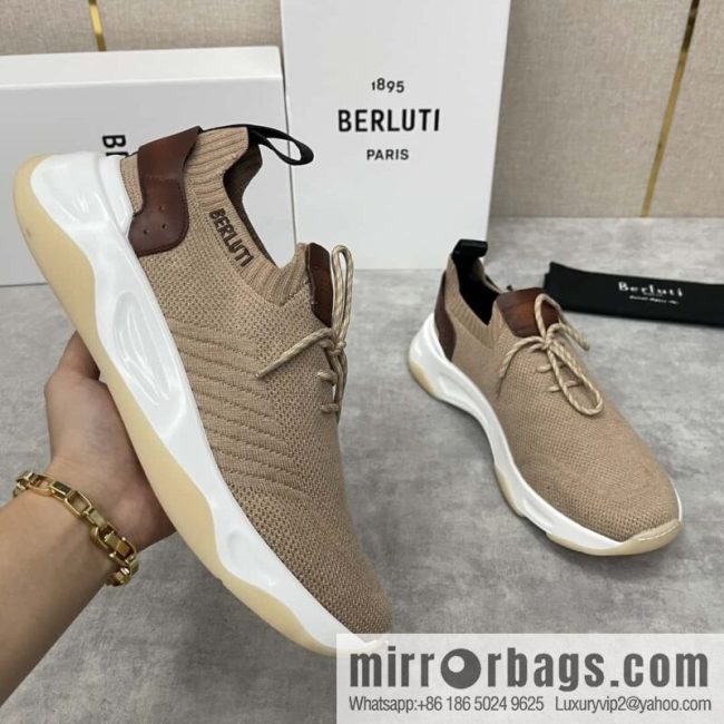 💋💍Berlut\'s new Shadow fly-knit sneakers