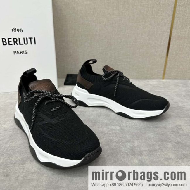💋💍Berlut\'s new Shadow fly-knit sneakers
