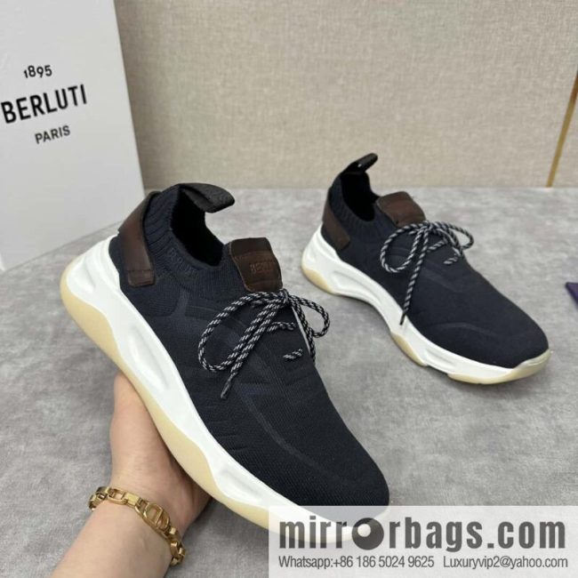 💋💍Berlut\'s new Shadow fly-knit sneakers