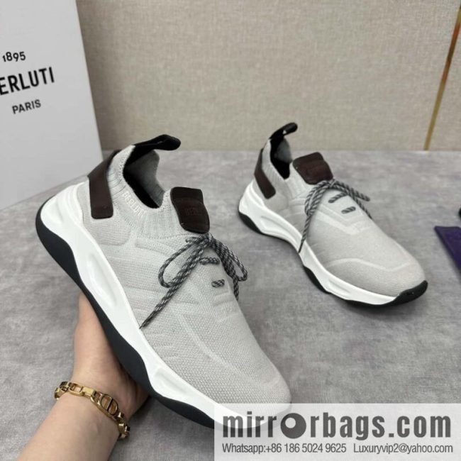 💋💍Berlut\'s new Shadow fly-knit sneakers