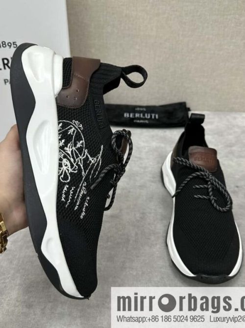 💋💍Berlut\'s new Shadow fly-knit sneakers