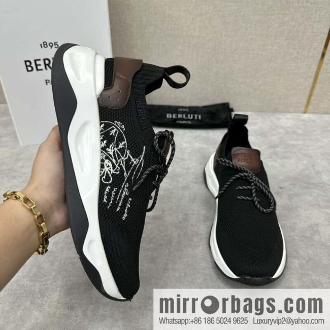 💋💍Berlut\'s new Shadow fly-knit sneakers