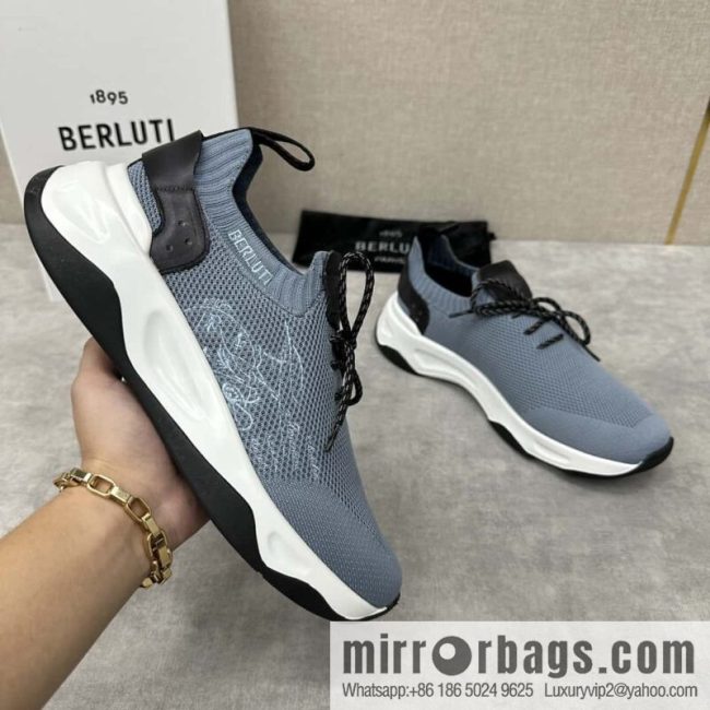 💋💍Berlut\'s new Shadow fly-knit sneakers