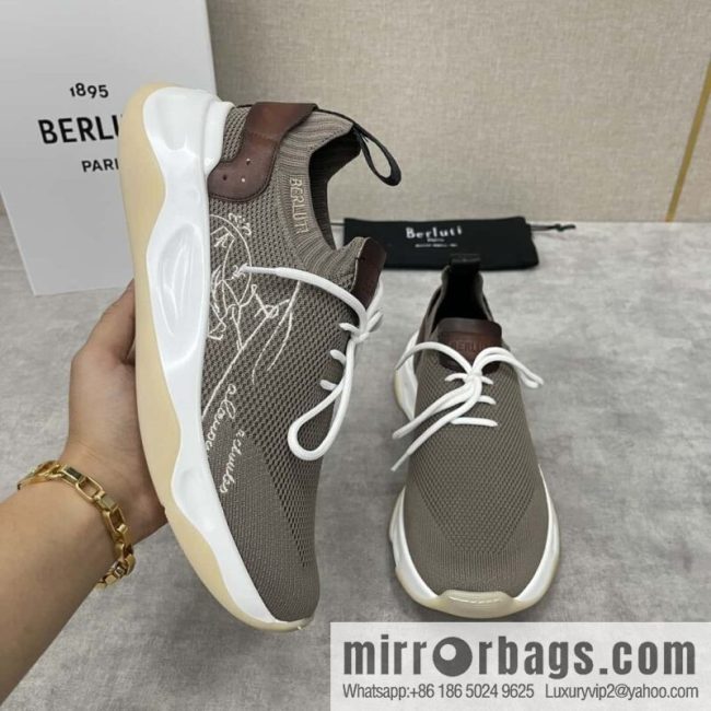 💋💍Berlut\'s new Shadow fly-knit sneakers