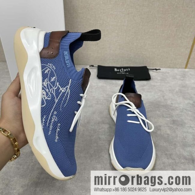 💋💍Berlut\'s new Shadow fly-knit sneakers