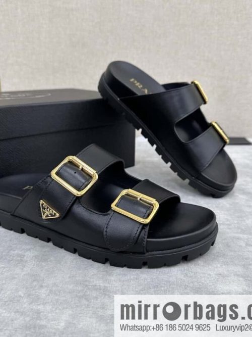 💋💍P Home New Prada * Prada-da, New Men\'s Leather Sandals