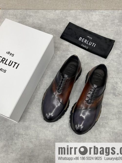 Berlut Bruti, Upgraded Third Generation Private Model Outsole Fast Track Leather Sneakers