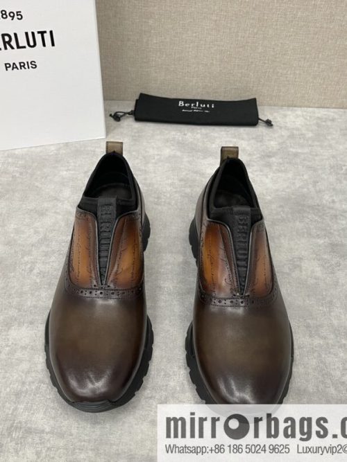 Berlut Bruti, Upgraded Third Generation Private Model Outsole Fast Track Leather Sneakers