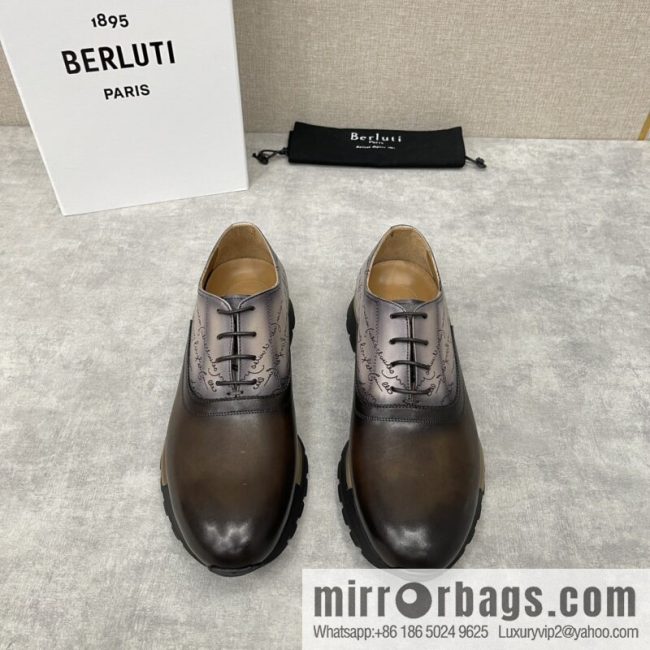 Berlut Bruti, Upgraded Third Generation Private Model Outsole Fast Track Leather Sneakers