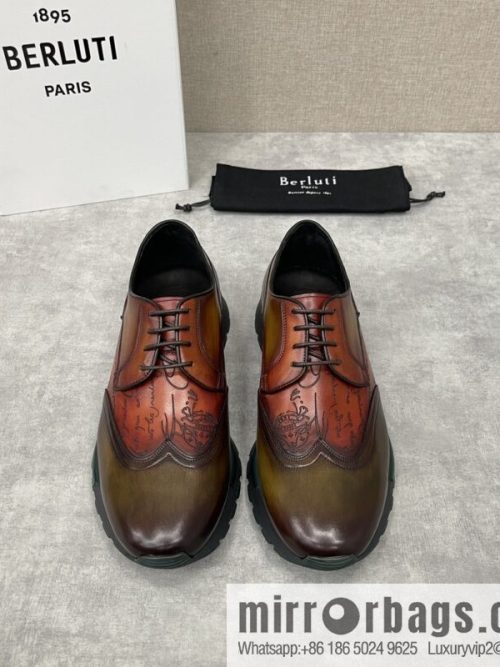Berlut Bruti, Upgraded Third Generation Private Model Outsole Fast Track Leather Sneakers