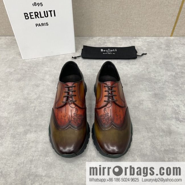 Berlut Bruti, Upgraded Third Generation Private Model Outsole Fast Track Leather Sneakers