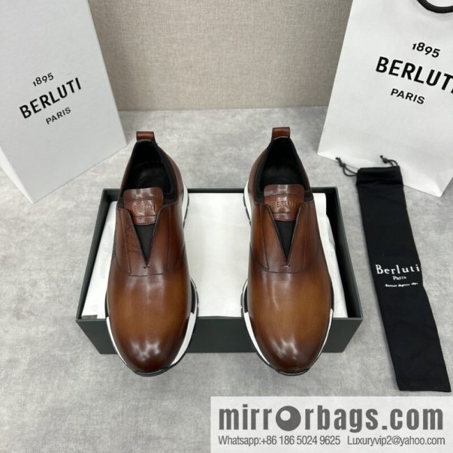 Berlut Bruti, Upgraded Third Generation Private Model Outsole Fast Track Leather Sneakers