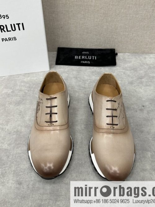 Berlut Bruti, Upgraded Third Generation Private Model Outsole Fast Track Leather Sneakers