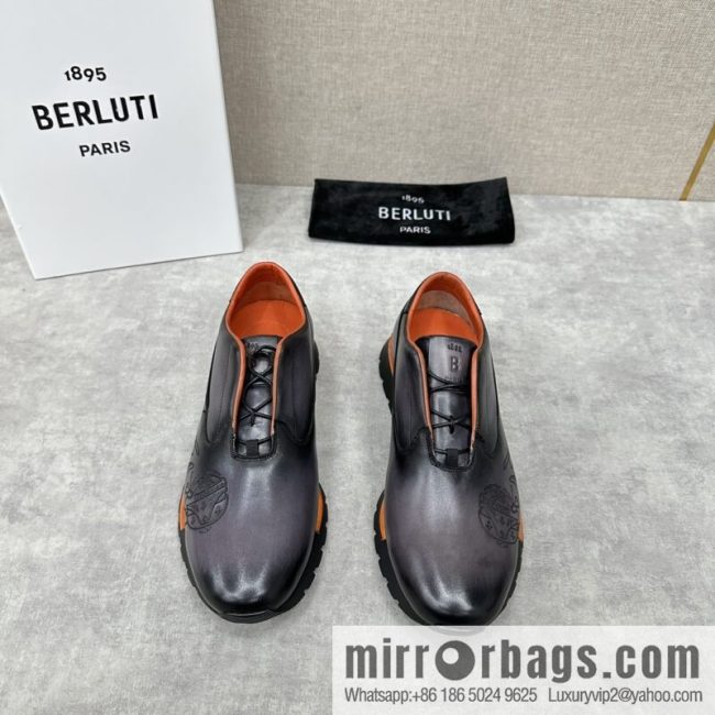 Berlut Bruti, Upgraded Third Generation Private Model Outsole Fast Track Leather Sneakers