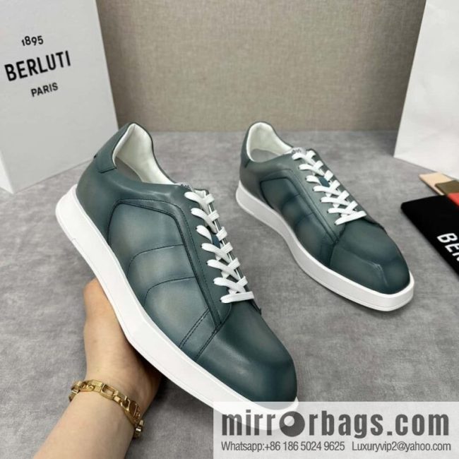 💋💍Berlut Bruti, geometric white shoes come Stellar casual shoes board shoes