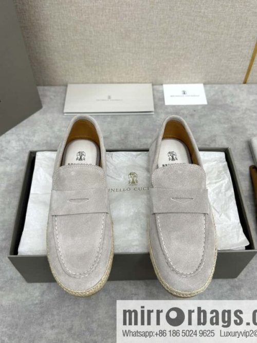 💋💍BC\'s new products are on the shelves Brunello Cucinell * straw casual loafers