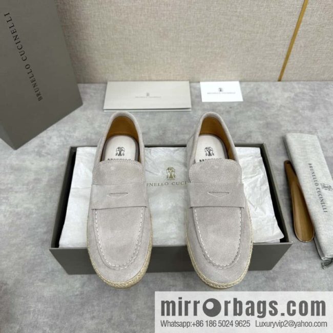 💋💍BC\'s new products are on the shelves Brunello Cucinell * straw casual loafers