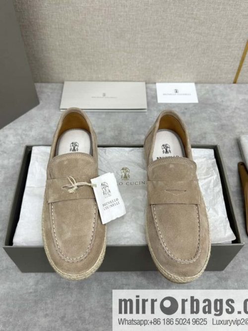 💋💍BC\'s new products are on the shelves Brunello Cucinell * straw casual loafers
