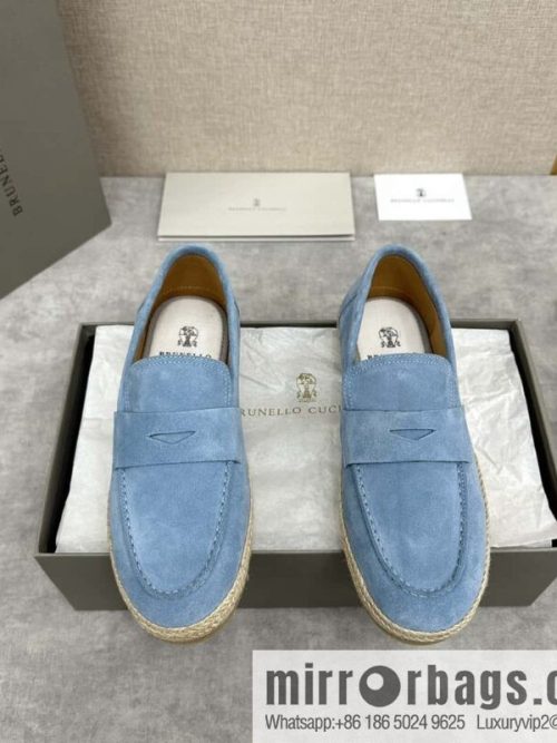 💋💍BC\'s new products are on the shelves Brunello Cucinell * straw casual loafers